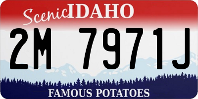 ID license plate 2M7971J