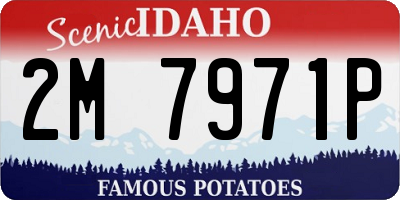 ID license plate 2M7971P