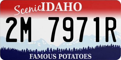 ID license plate 2M7971R