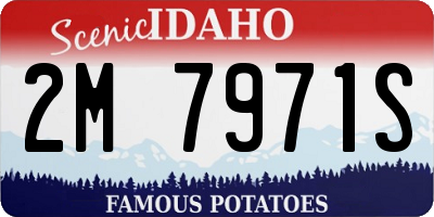 ID license plate 2M7971S