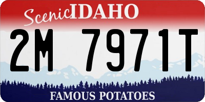 ID license plate 2M7971T