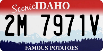 ID license plate 2M7971V