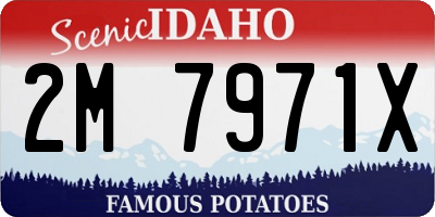 ID license plate 2M7971X