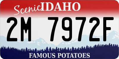 ID license plate 2M7972F