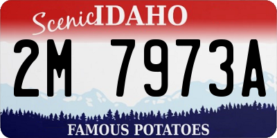 ID license plate 2M7973A
