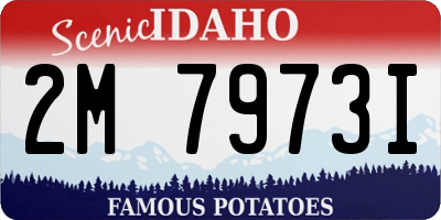 ID license plate 2M7973I