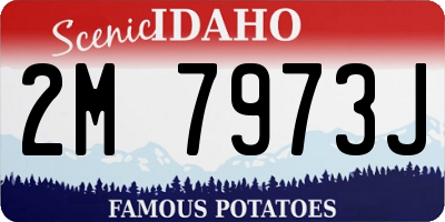 ID license plate 2M7973J