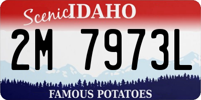 ID license plate 2M7973L