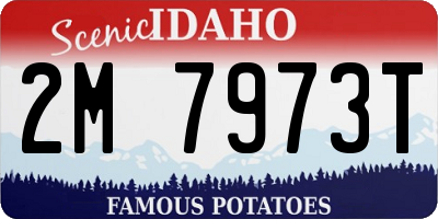 ID license plate 2M7973T