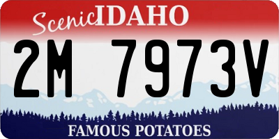 ID license plate 2M7973V