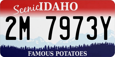 ID license plate 2M7973Y