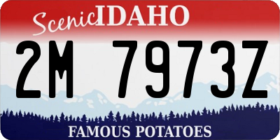 ID license plate 2M7973Z