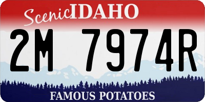 ID license plate 2M7974R