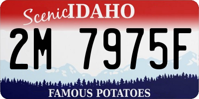 ID license plate 2M7975F