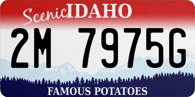 ID license plate 2M7975G