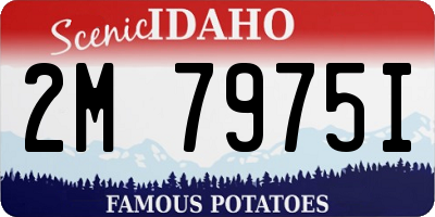 ID license plate 2M7975I