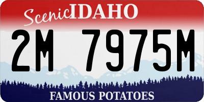 ID license plate 2M7975M