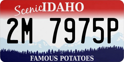 ID license plate 2M7975P