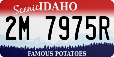 ID license plate 2M7975R