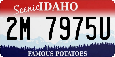 ID license plate 2M7975U