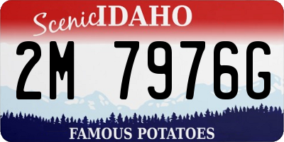 ID license plate 2M7976G