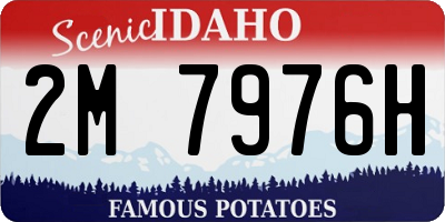 ID license plate 2M7976H