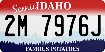 ID license plate 2M7976J