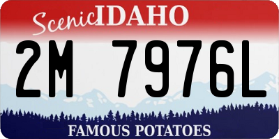 ID license plate 2M7976L