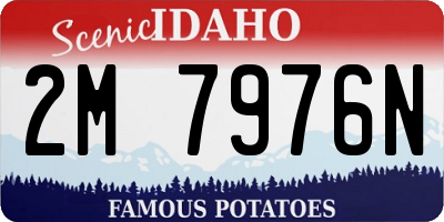 ID license plate 2M7976N