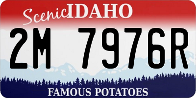 ID license plate 2M7976R
