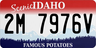 ID license plate 2M7976V