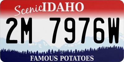 ID license plate 2M7976W