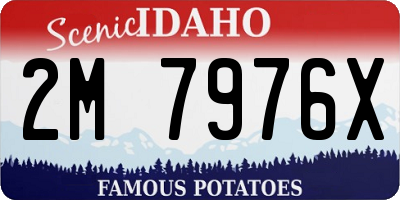 ID license plate 2M7976X