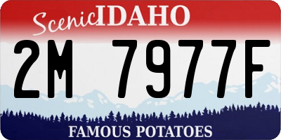 ID license plate 2M7977F