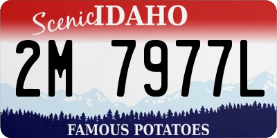 ID license plate 2M7977L