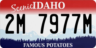 ID license plate 2M7977M