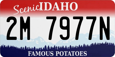 ID license plate 2M7977N