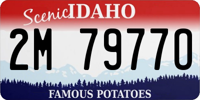 ID license plate 2M7977O