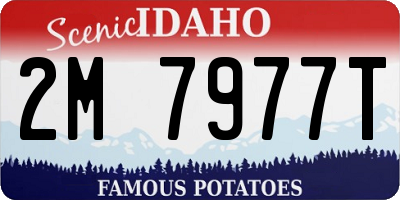ID license plate 2M7977T