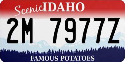 ID license plate 2M7977Z