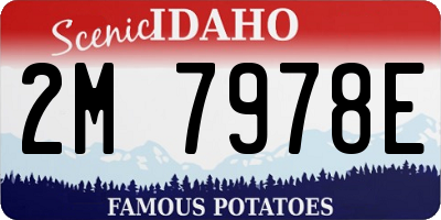 ID license plate 2M7978E