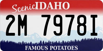ID license plate 2M7978I