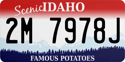 ID license plate 2M7978J