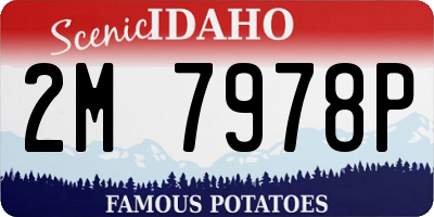 ID license plate 2M7978P