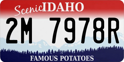 ID license plate 2M7978R
