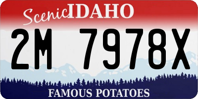 ID license plate 2M7978X