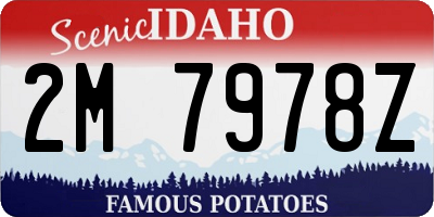 ID license plate 2M7978Z
