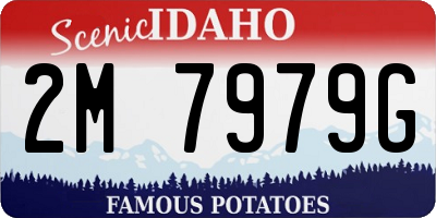 ID license plate 2M7979G