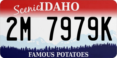 ID license plate 2M7979K
