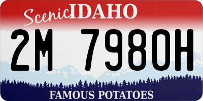 ID license plate 2M7980H